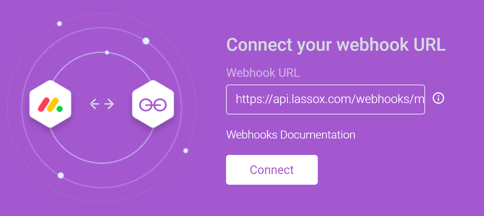 Connect you webhook URL